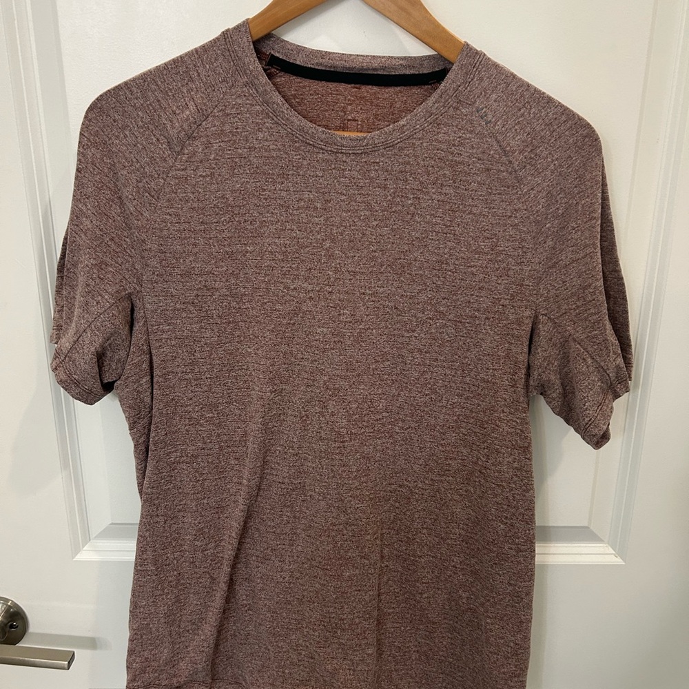 Lululemon Drysense Shirt Size M Red/White Heather